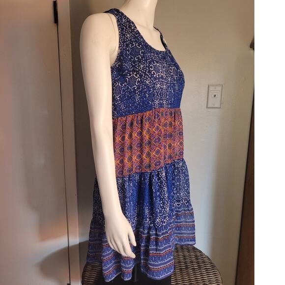 Maurices Boho Sundress Sz L Fit & Flare 27" Aztec Indie Coastal Beach Vacation - Picture 10 of 11
